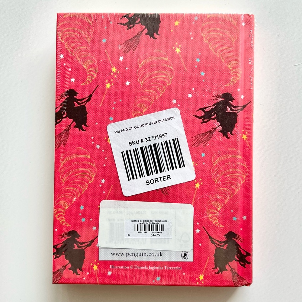 NWT Wizard Of Oz Hardcover Book & Dorothy Ruby Red Slippers Pendant Necklace Set - Picture 6 of 7